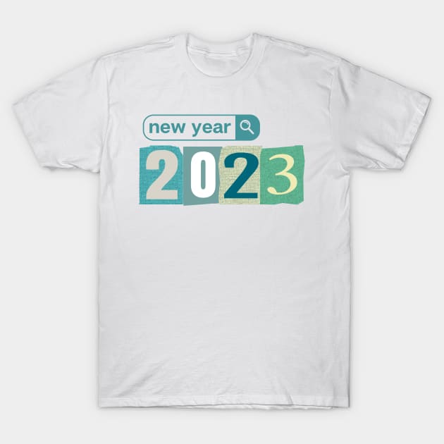 Happy New Year 2023 T-Shirt by Moshi Moshi Designs